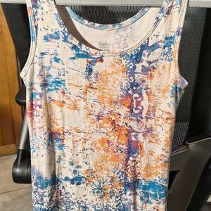 Mossimo Supply Co. Multicolor Abstract Tank Top